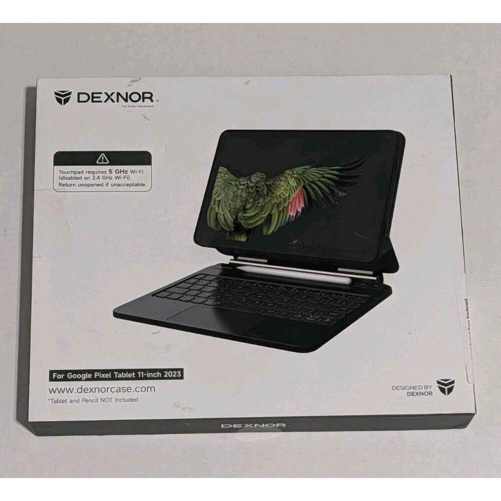 Dexnor Keyboard Case Google Pixel Tablet 11 2023 Magnetic Cantilever Backlit New